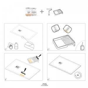 Kit de reparación Platos de ducha Mundilite 2