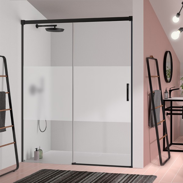 Frente de ducha Glasé GS102 - Fijo + puerta