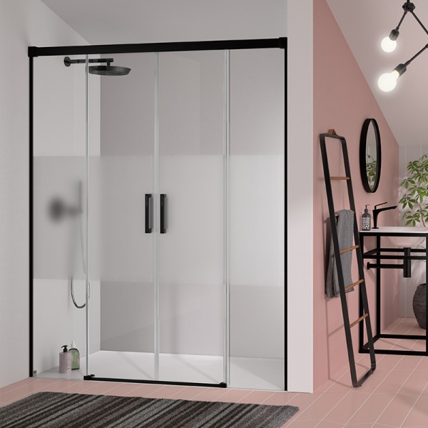 Frente de ducha Glasé GS100 - 2 fijos + 2 puertas