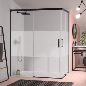 Angular de ducha Glasé GS607 - 2 fijos + 2 puertas 2