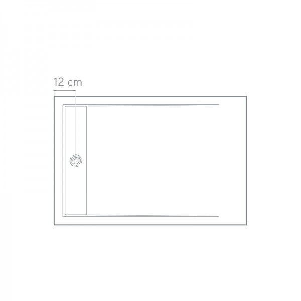 Plato de ducha semienmarcado a medida modelo Kore