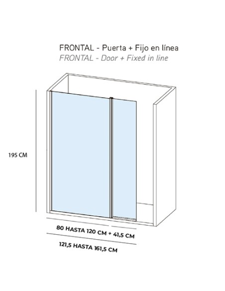 Omega 250 Fijo + puerta abatible