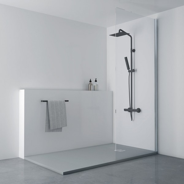 Plato de ducha de resina a medida modelo Liso