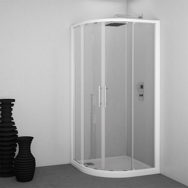 Plato de ducha semicircular a medida modelo Angular