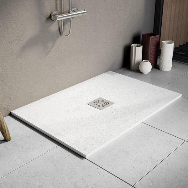 Plato de ducha de resina medidas estándar modelo Basic