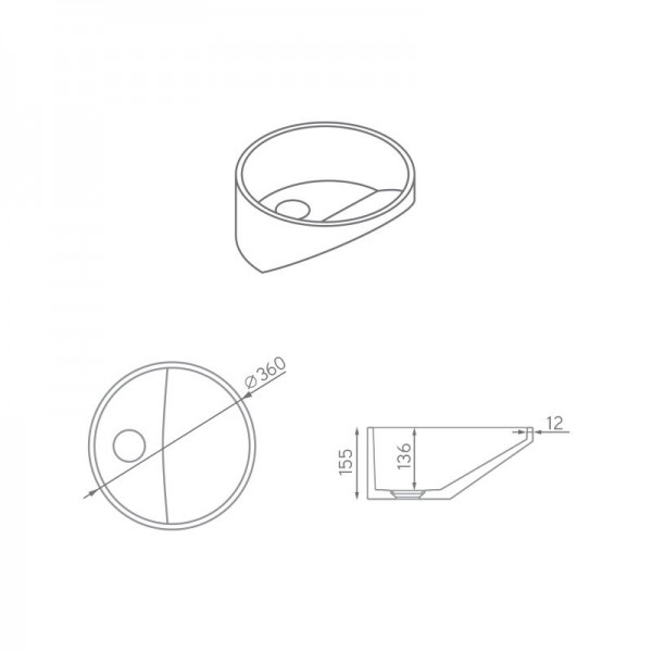 Lavabo sobre encimera - Seno ZenPlus