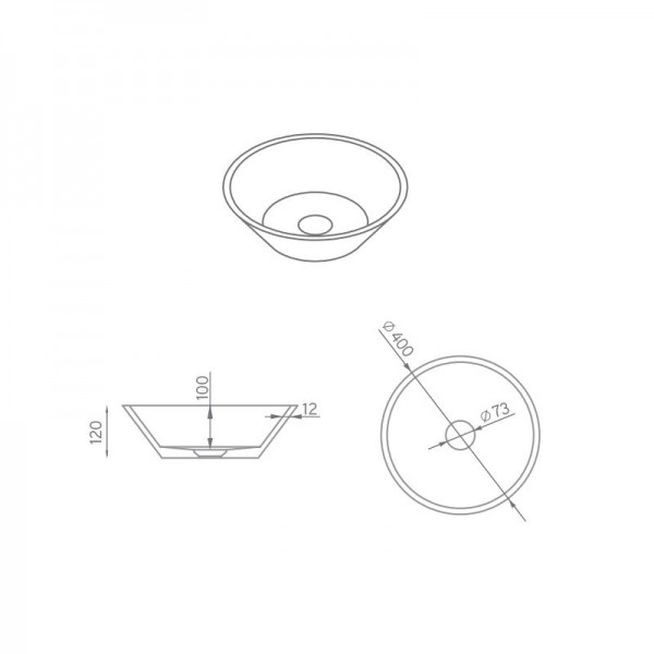 Lavabo sobre encimera - Seno AruPlus