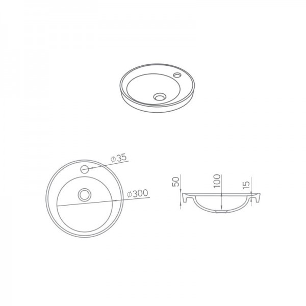 Lavabo empotrado - Seno EkavipPlus