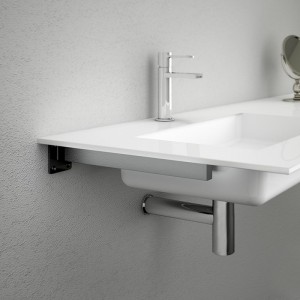 Anclaje a pared para lavabos o encimeras suspendidas 2