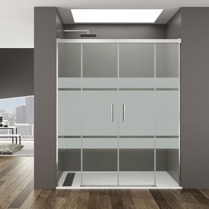 Mampara de ducha BASIC SPAZIO - 2Fijo + 2Corredera 2