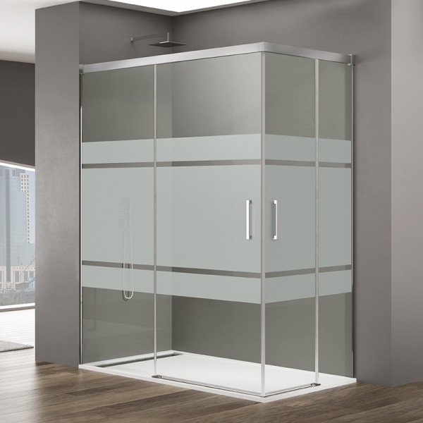 Mampara de ducha BASIC - angular al vértice