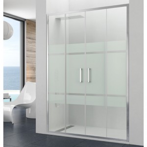 Mampara de ducha PRESTIGE TITAN SPAZIO - 2fijo + 2corredera 2