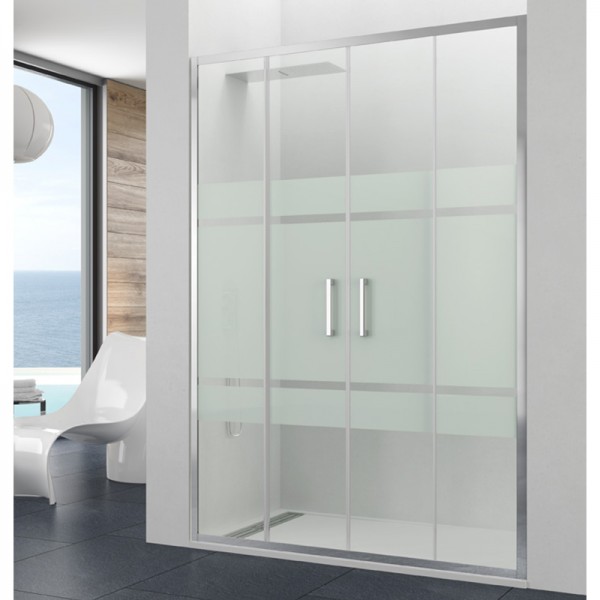 Mampara de ducha PRESTIGE TITAN SPAZIO - 2fijo + 2corredera