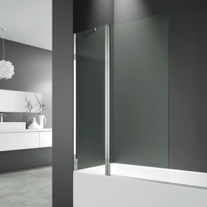 Mampara de bañera OPEN 2 - panel fijo+abatible 150x122