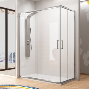 Mampara de ducha Bel-la - Angular 2 fijos + 2 puertas