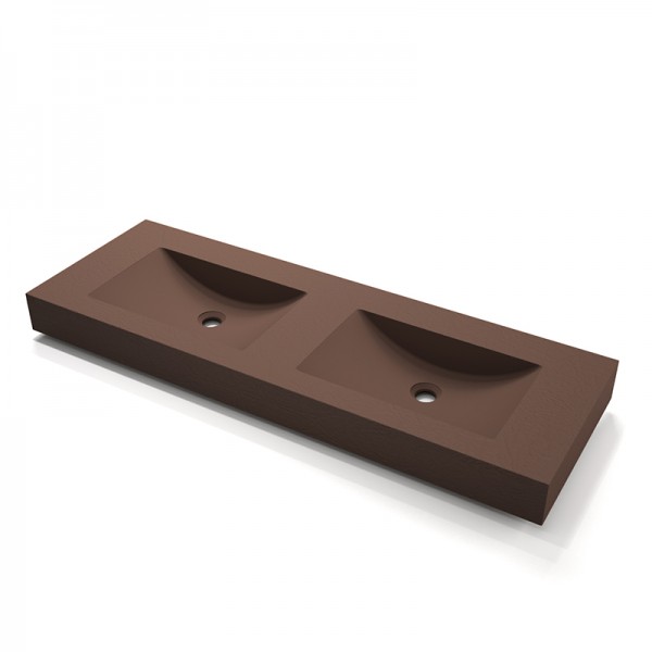 Lavabo doble con encimera y faldón Epsilon ST-ONE