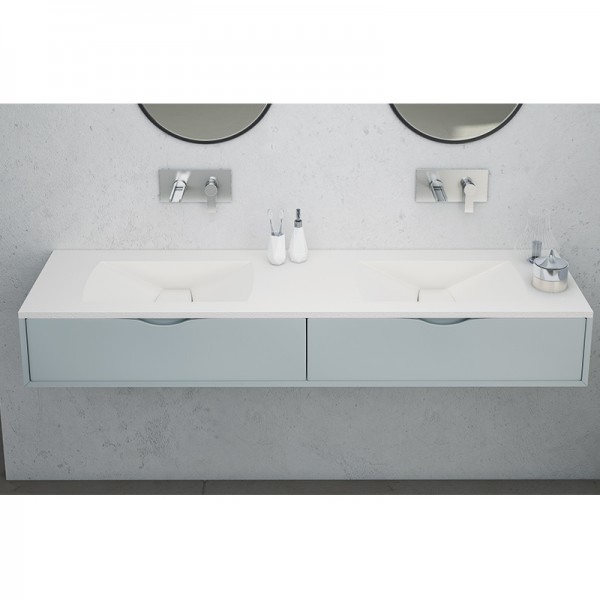 Lavabo doble con encimera Sigma ST-ONE