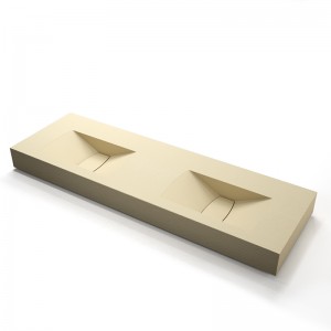 Lavabo doble con encimera y faldón Sigma ST-ONE