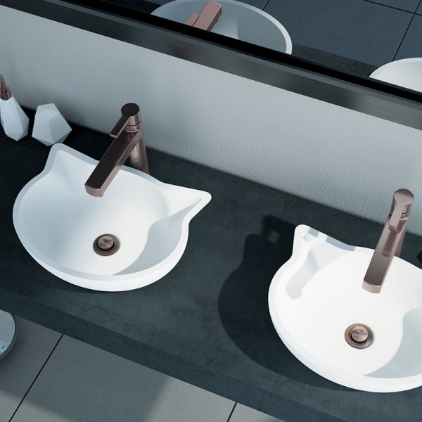 Encimera con faldón para baño St-one