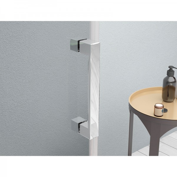 Mampara de ducha frontal S.3000 AL - puerta + fijo