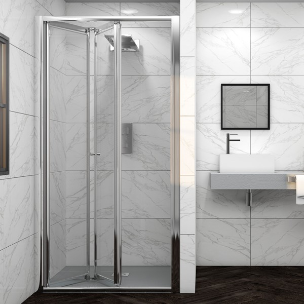 Mampara de ducha plegable Burdeos - puerta plegable