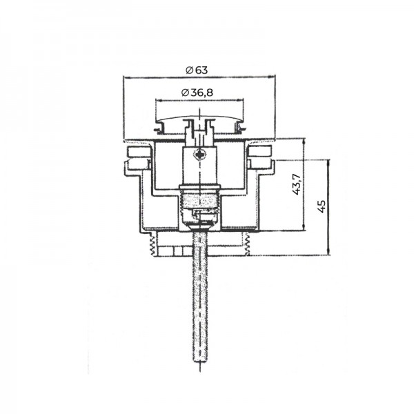 Válvula de desagüe click clack
