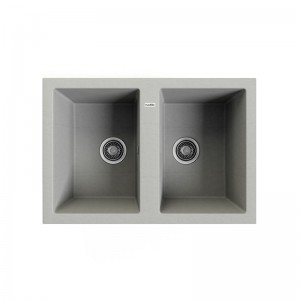 Fregadero con doble cubeta - Serie Supreme 760 Negro Granito