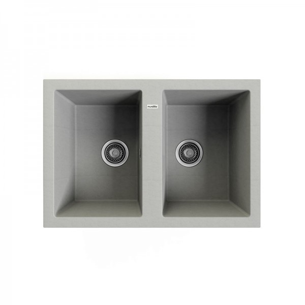 Fregadero con doble cubeta - Serie Supreme 760 Negro Granito